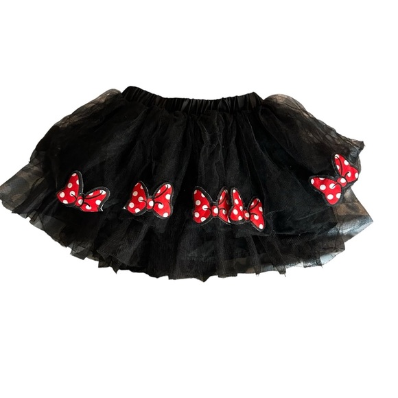 Disney Black Skirt with Red Bow Accents - Picture 2 of 4